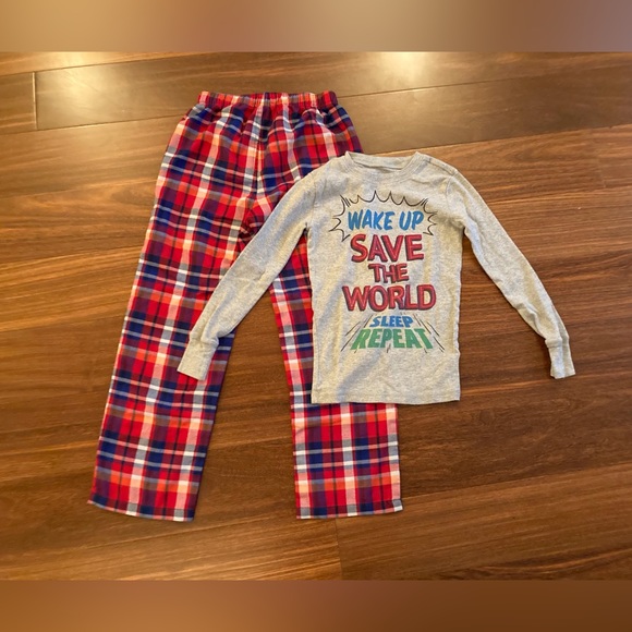 Gap Kids Red Pajama Set - Pants and Shirt - Picture 1 of 3